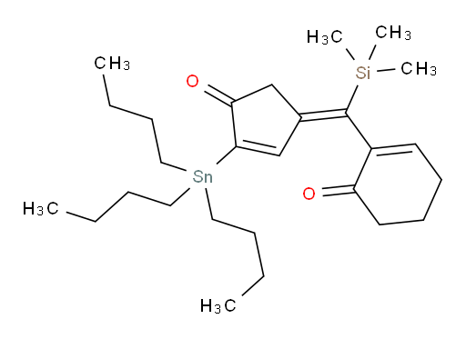 (E)-2-((4-oxo-3-(tributylstannyl)cyclopent-2-en-1-ylidene)(trimethylsilyl)methyl)cyclohex-2-enone