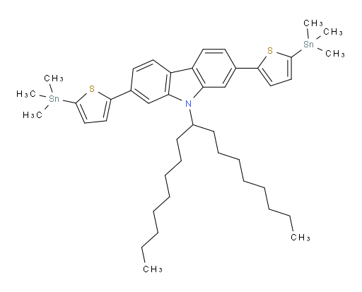 9-(heptadecan-9-yl)-2,7-bis(5-(trimethylstannyl)thiophen-2-yl)-9H-carbazole