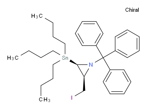 (2R,3R)-2-(碘甲基)-3-(三丁基锡基)-1-三苯甲基氮丙啶