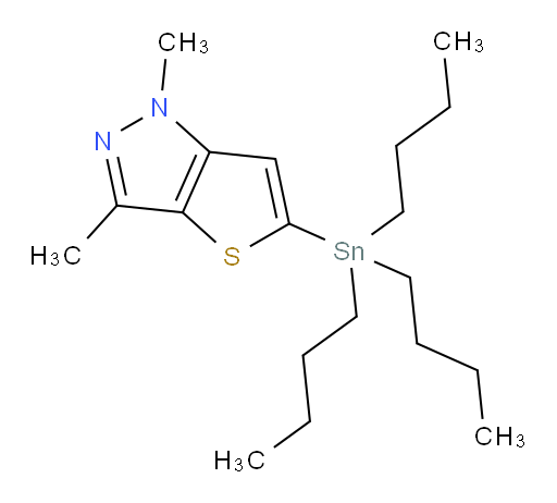1,3-dimethyl-5-(tributylstannyl)-1H-thieno[3,2-c]pyrazole