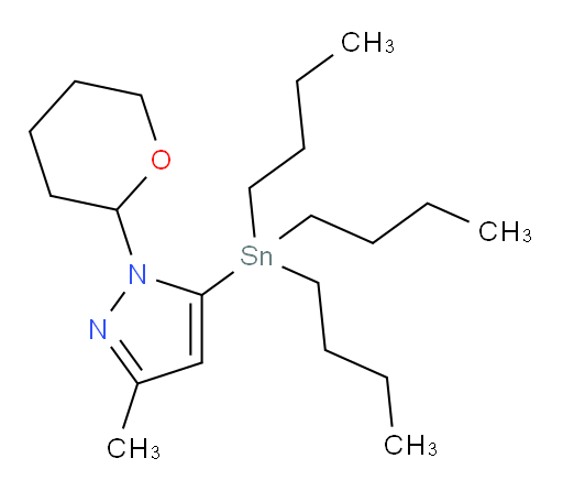 3-methyl-1-(tetrahydro-2H-pyran-2-yl)-5-(tributylstannyl)-1H-pyrazole