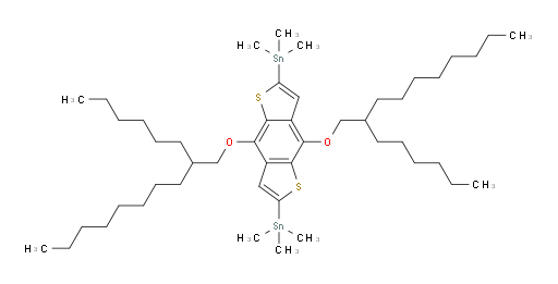 (4,8-双((2-己基dec氧基))苯并[1,2-b:4,5-b']二噻吩-2,6-二基)双(三甲基锡烷)