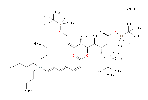(2Z,4E,6E)-(8S,9S,10R,11S,13R,Z)-11-((叔丁基二甲基sil氧基))-2,2,3,3,8,10,13,15,15,16,16-十一甲基-4,14-二氧杂-3,15-二硅杂十七烷-6-烯-9-基 7-(三丁基锡基)庚-2,4,6-三烯酸酯