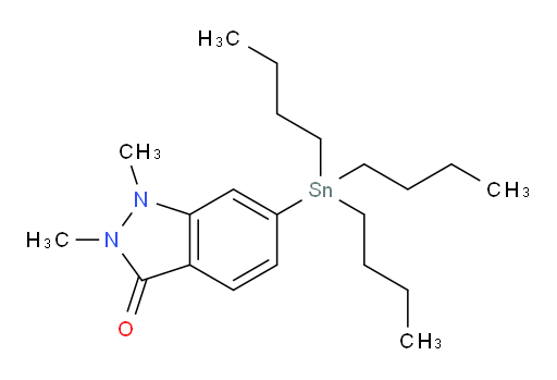 1,2-dimethyl-6-(tributylstannyl)-1H-indazol-3(2H)-one