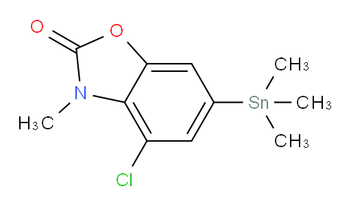 4-chloro-3-methyl-6-(trimethylstannyl)benzo[d]oxazol-2(3H)-one