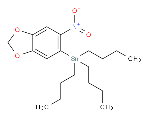 三丁基(6-硝基苯并[d][1,3]二氧杂环戊烯-5-基)锡烷
