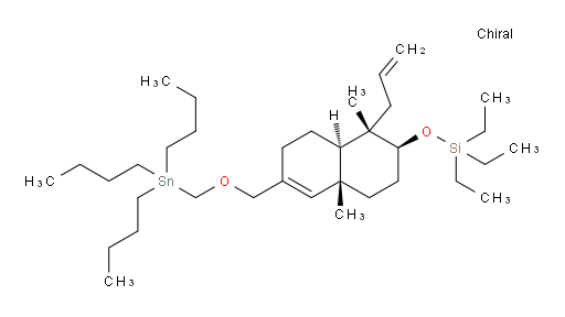 (((1S,2S,4aR,8aR)-1-allyl-1,4a-dimethyl-6-(((tributylstannyl)methoxy)methyl)-1,2,3,4,4a,7,8,8a-octahydronaphthalen-2-yl)oxy)triethylsilane