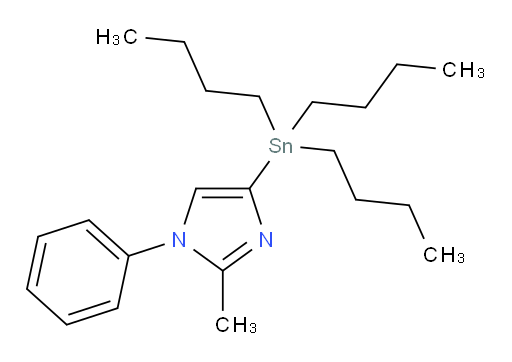 2-methyl-1-phenyl-4-(tributylstannyl)-1H-imidazole