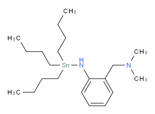 1,1,1-tributyl-N-(2-((dimethylamino)methyl)phenyl)stannanamine