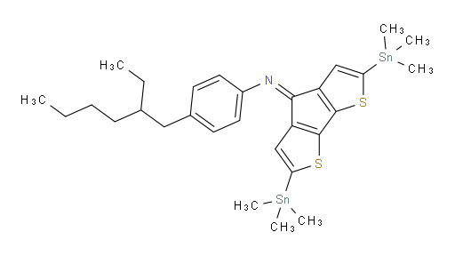 N-(2,6-bis(trimethylstannyl)-4H-cyclopenta[1,2-b:5,4-b']dithiophen-4-ylidene)-4-(2-ethylhexyl)aniline