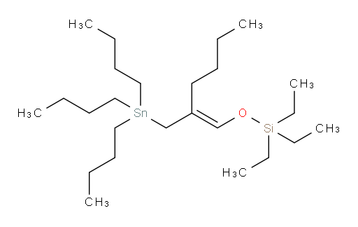 (E)-triethyl((2-((tributylstannyl)methyl)hex-1-en-1-yl)oxy)silane