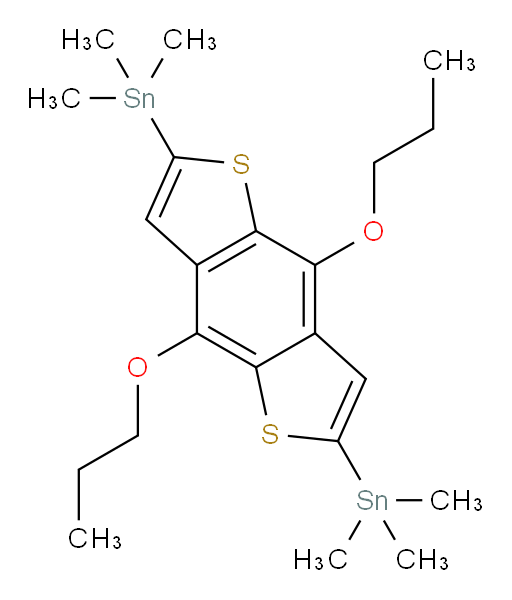 (4,8-dipropoxybenzo[1,2-b:4,5-b']dithiophene-2,6-diyl)bis(trimethylstannane)