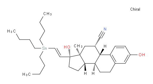 (8S,9R,11S,13S,14S,17R)-3,17-dihydroxy-13-methyl-17-((E)-2-(tributylstannyl)vinyl)-7,8,9,11,12,13,14,15,16,17-decahydro-6H-cyclopenta[a]phenanthrene-11-carbonitrile