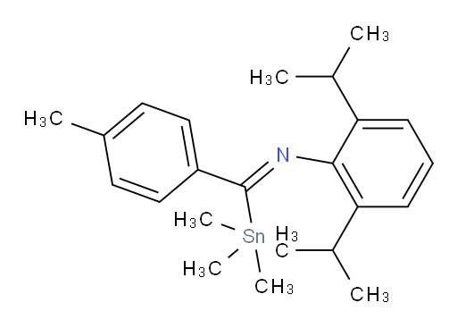(Z)-2,6-diisopropyl-N-(p-tolyl(trimethylstannyl)methylene)aniline