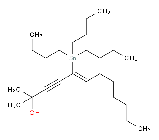 (Z)-2-methyl-5-(tributylstannyl)dodec-5-en-3-yn-2-ol
