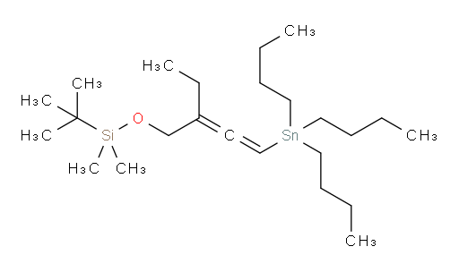 tert-butyl((2-ethyl-4-(tributylstannyl)buta-2,3-dien-1-yl)oxy)dimethylsilane