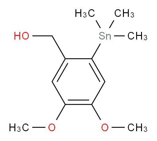 (4,5-dimethoxy-2-(trimethylstannyl)phenyl)methanol