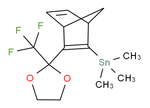 三甲基(3-(2-(三氟甲基)-1,3-二氧杂环戊烷-2-基)双环[2.2.1]庚-2,5-二烯-2-基)锡烷
