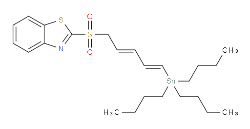 2-(((2E,4E)-5-(tributylstannyl)penta-2,4-dien-1-yl)sulfonyl)benzo[d]thiazole