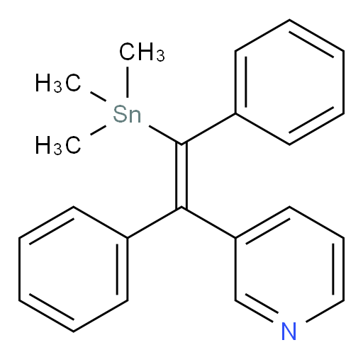 (E)-3-(1,2-二苯基-2-(三甲基锡基)乙烯基)吡啶