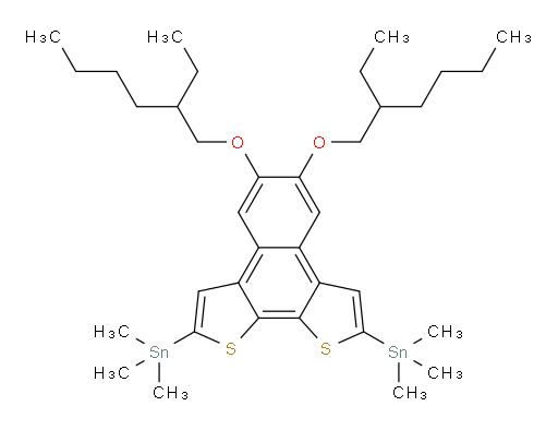 (5,6-双((2-乙基己基)氧基)萘并[2,1-b:3,4-b']二噻吩-2,9-二基)双(三甲基锡烷)