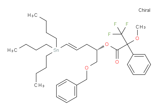 (S,E)-1-(benzyloxy)-5-(tributylstannyl)pent-4-en-2-yl 3,3,3-trifluoro-2-methoxy-2-phenylpropanoate
