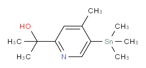 2-(4-methyl-5-(trimethylstannyl)pyridin-2-yl)propan-2-ol