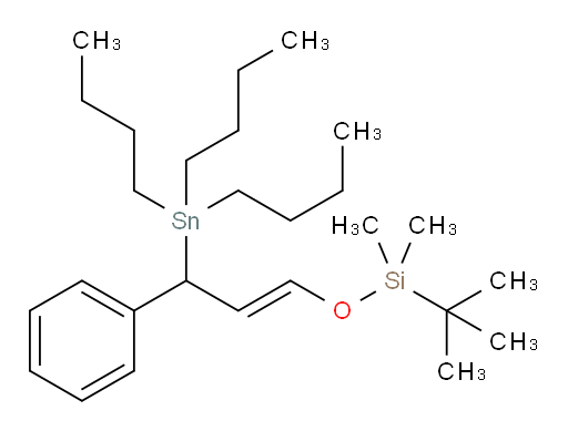 (E)-tert-butyldimethyl((3-phenyl-3-(tributylstannyl)prop-1-en-1-yl)oxy)silane