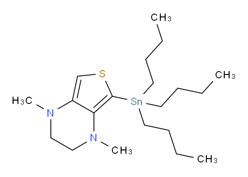 1,4-dimethyl-5-(tributylstannyl)-1,2,3,4-tetrahydrothieno[3,4-b]pyrazine