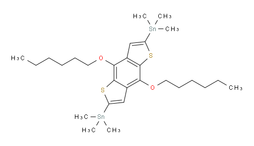 (4,8-bis(hexyloxy)benzo[1,2-b:4,5-b']dithiophene-2,6-diyl)bis(trimethylstannane)