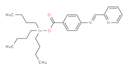 (E)-tributylstannyl 4-((pyridin-2-ylmethylene)amino)benzoate