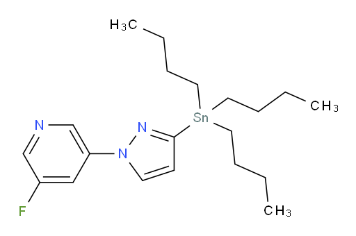 3-氟-5-(3-(三丁基锡基)-1H-吡唑-1-基)吡啶