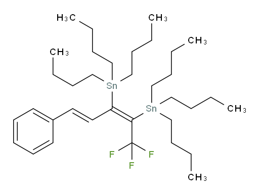 ((2Z,4E)-1,1,1-三氟-5-苯基戊-2,4-二烯-2,3-二基)双(三丁基锡烷)