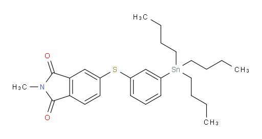 2-methyl-5-((3-(tributylstannyl)phenyl)thio)isoindoline-1,3-dione
