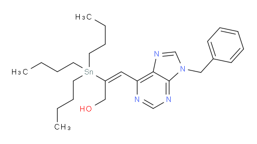 (E)-3-(9-benzyl-9H-purin-6-yl)-2-(tributylstannyl)prop-2-en-1-ol