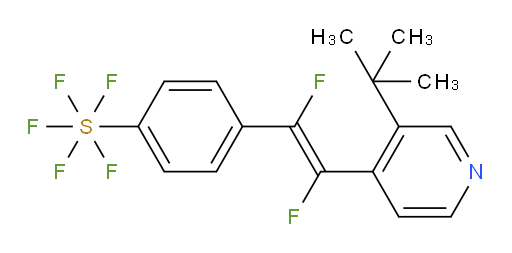 (E)-4-(2-(3-(tert-butyl)pyridin-4-yl)-1,2-difluorovinyl)(pentafluoromercapto)benzene