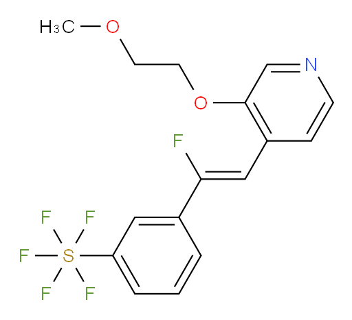 (Z)-3-(1-fluoro-2-(3-(2-methoxyethoxy)pyridin-4-yl)vinyl)(pentafluoromercapto)benzene