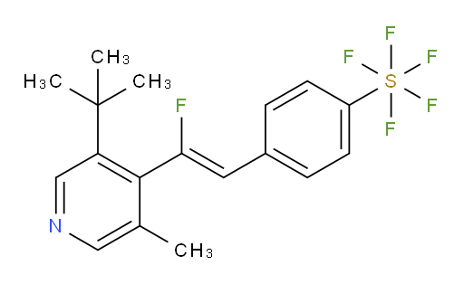 (Z)-4-(2-(3-(tert-butyl)-5-methylpyridin-4-yl)-2-fluorovinyl)(pentafluoromercapto)benzene