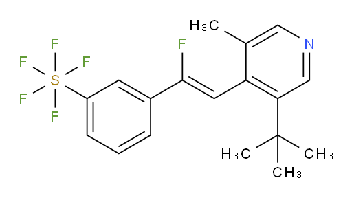(Z)-3-(2-(3-(tert-butyl)-5-methylpyridin-4-yl)-1-fluorovinyl)(pentafluoromercapto)benzene