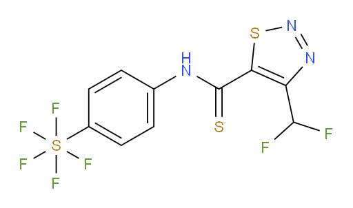 [4-[[[4-(Difluoromethyl)-1,2,3-thiadiazol-5-yl]thioxomethyl]amino]phenyl]sulfur pentafluoride