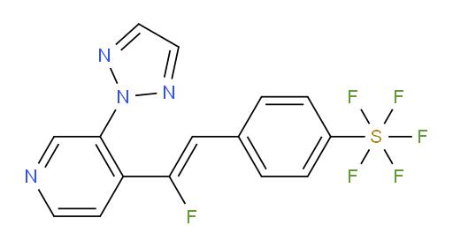 (Z)-4-(2-(3-(2H-1,2,3-triazol-2-yl)pyridin-4-yl)-2-fluorovinyl)(pentafluoromercapto)benzene