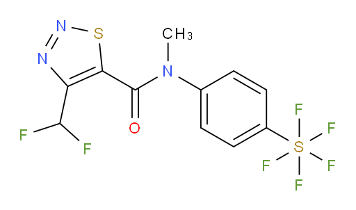 [4-[[[4-(Difluoromethyl)-1,2,3-thiadiazol-5-yl]carbonyl]methylamino]phenyl]sulfur pentafluoride