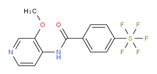 4-(pentafluoromercapto)-N-(3-methoxypyridin-4-yl)benzamide