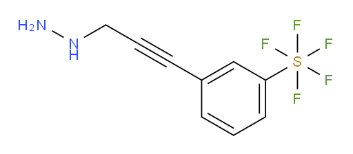 3-(3-hydrazinylprop-1-yn-1-yl)(pentafluoromercapto)benzene