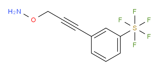 3-(3-(aminooxy)prop-1-yn-1-yl)(pentafluoromercapto)benzene