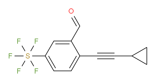 [4-(2-Cyclopropylethynyl)-3-formylphenyl]sulfur pentafluoride