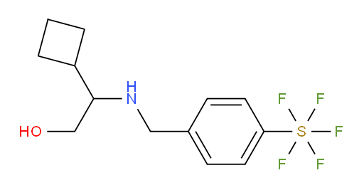 2-cyclobutyl-2-((4-(pentafluoromercapto)benzyl)amino)ethanol