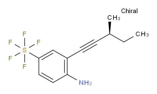 [4-Amino-3-[(3S)-3-methyl-1-pentyn-1-yl]phenyl]sulfur pentafluoride