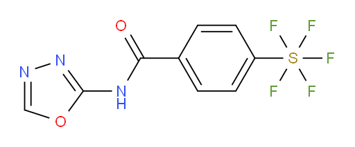 [4-[(1,3,4-oxadiazol-2-ylamino)carbonyl]phenyl]sulfur pentafluoride