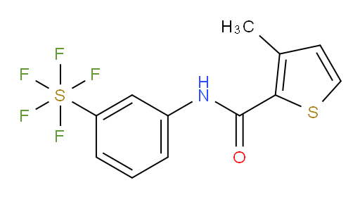 [3-[[(3-methyl-2-thienyl)carbonyl]amino]phenyl]sulfur pentafluoride